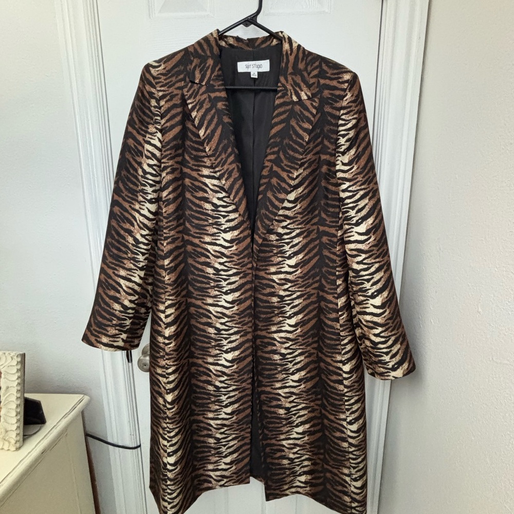 Animal Print Women's Coat
